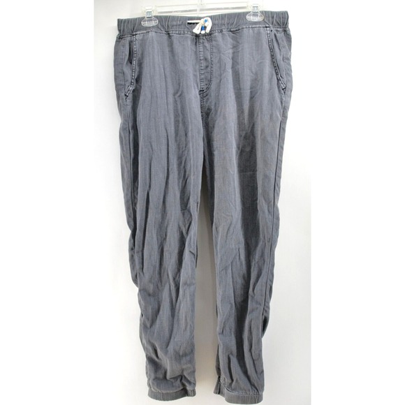 Mugsy Jeans Mens Large Vances Joggers Gray Stretch Pants Drawstring - Picture 1 of 10